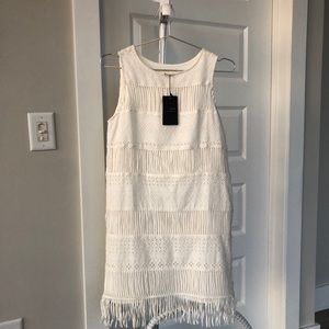 Ivory Fringe Dress